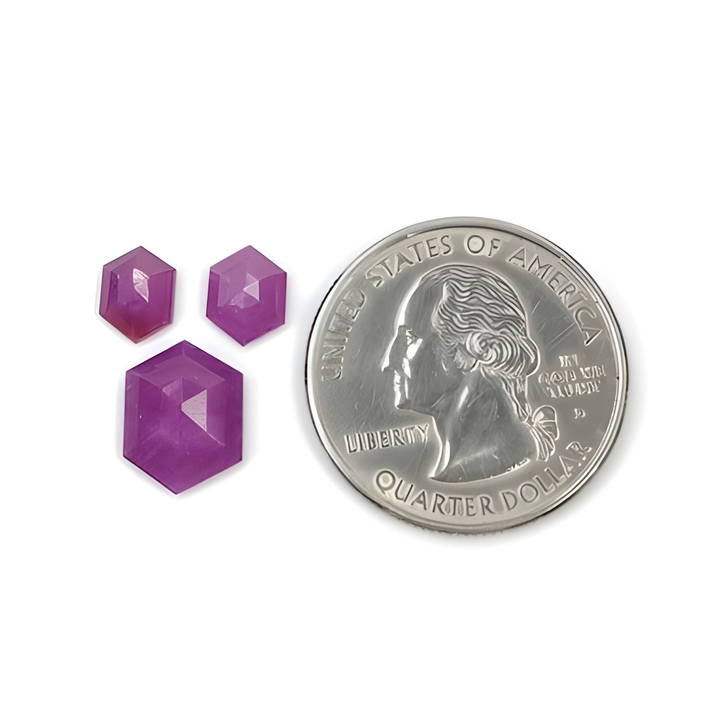 ルビーステップカット宝石