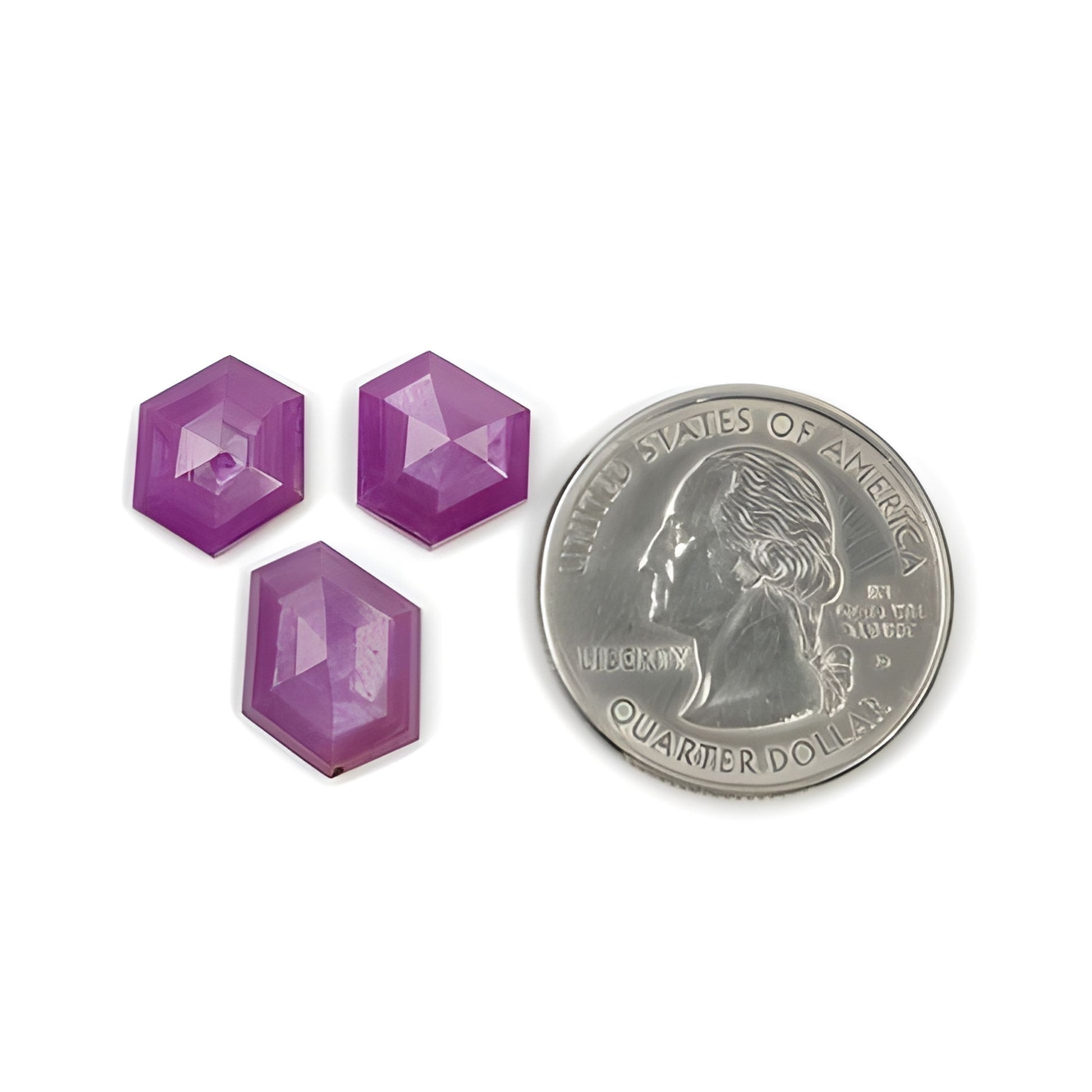 ルビーステップカット宝石