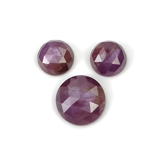 sapphire rose cut round shape