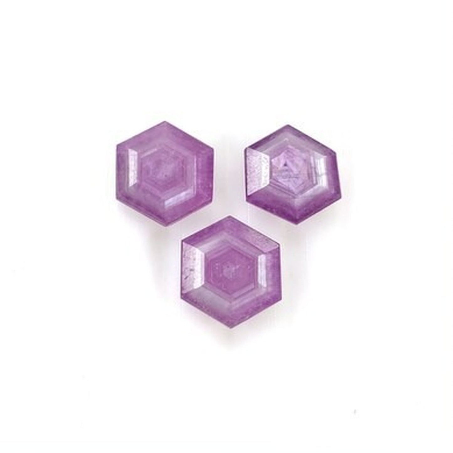 sapphire hexagon shape Step cut