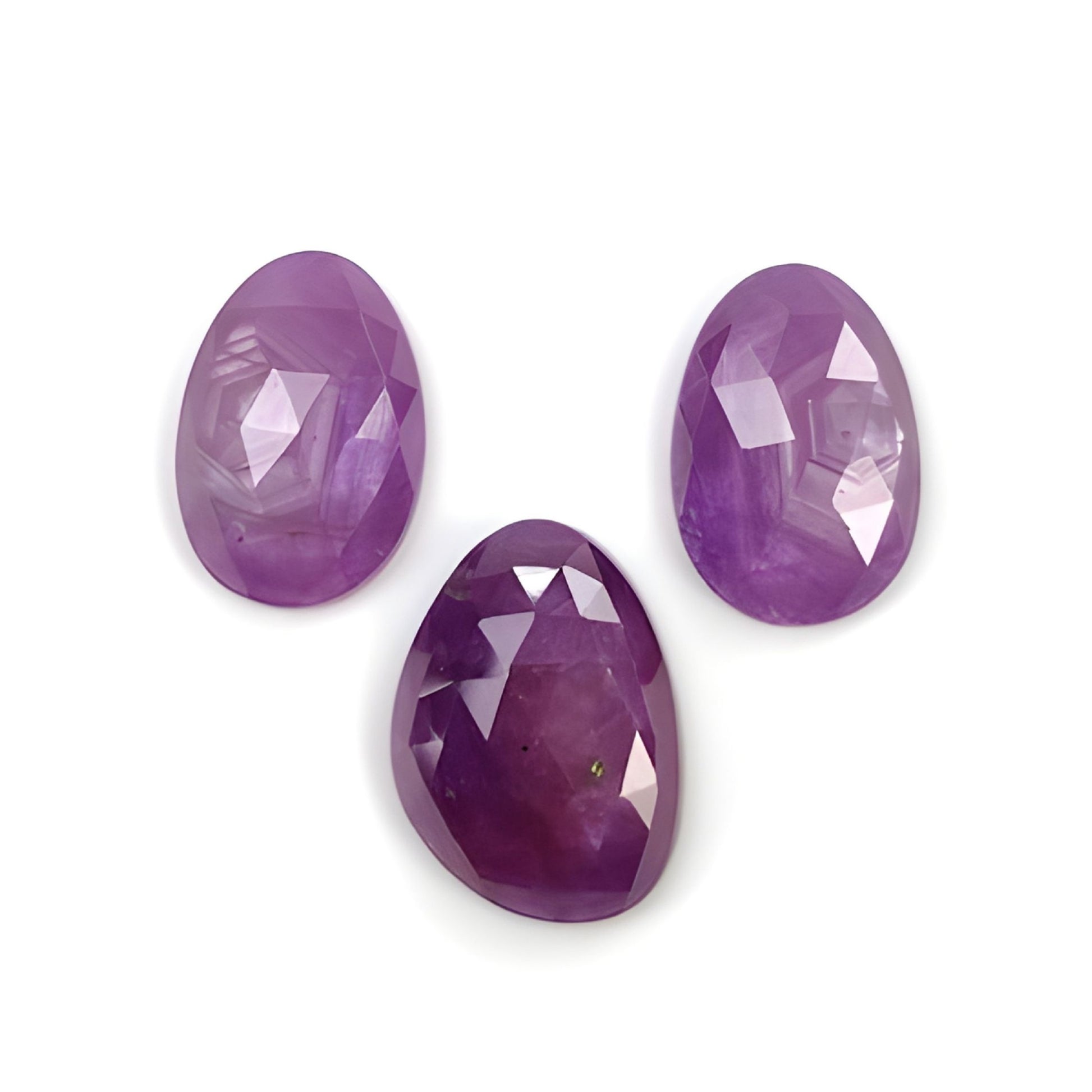 ruby egg shape rose cut