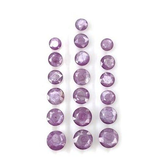 sapphire round shape faceted cut