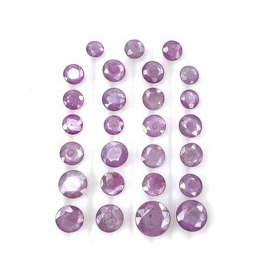 sapphire faceted cut round shape