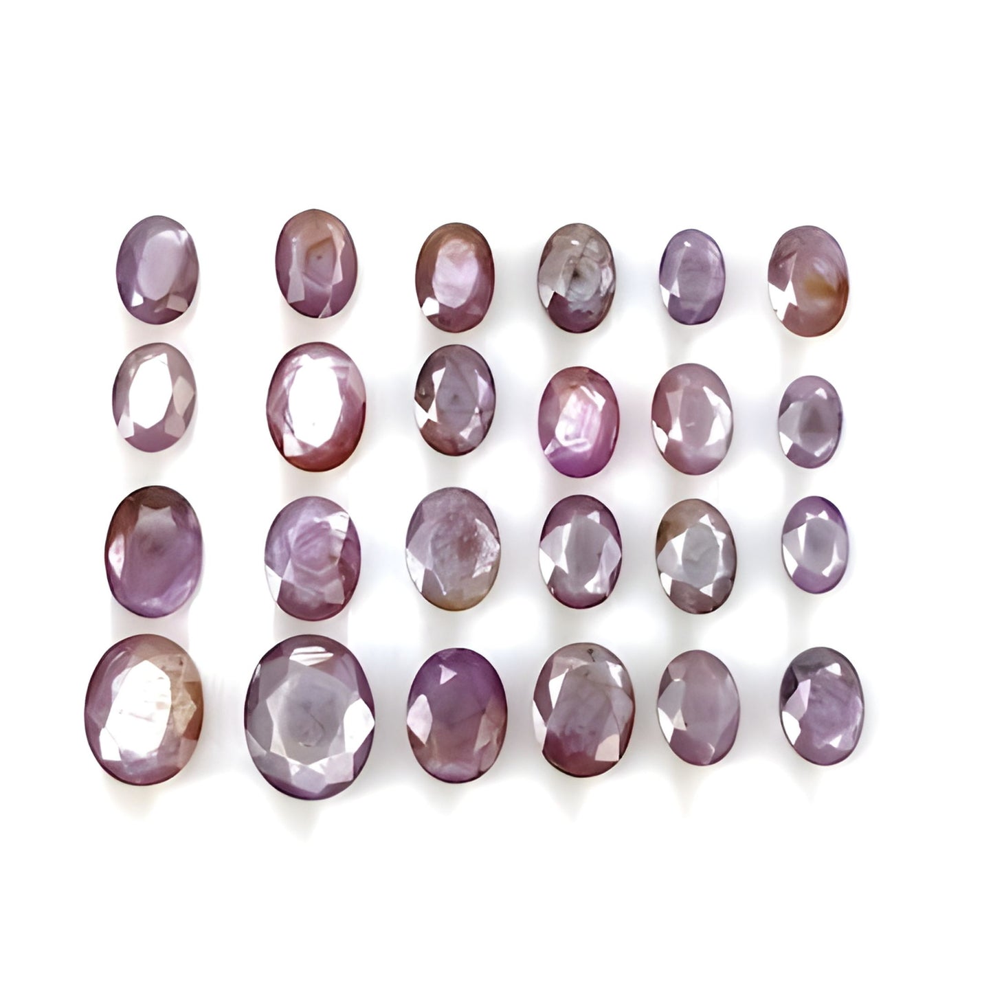 sapphire faceted cut oval shape