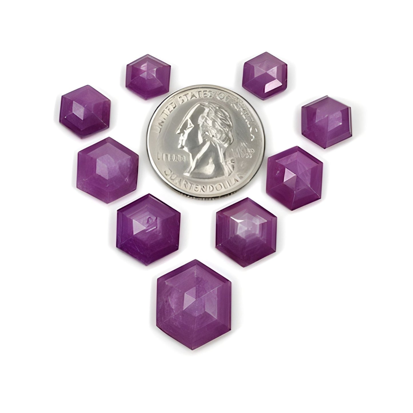 用于珠宝的红宝石阶梯切割