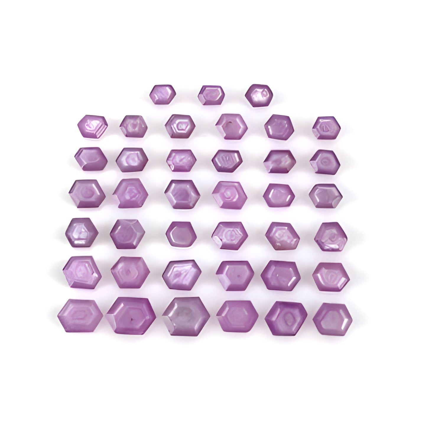 Raspberry Ruby Hexagon Shape Faceted Cut