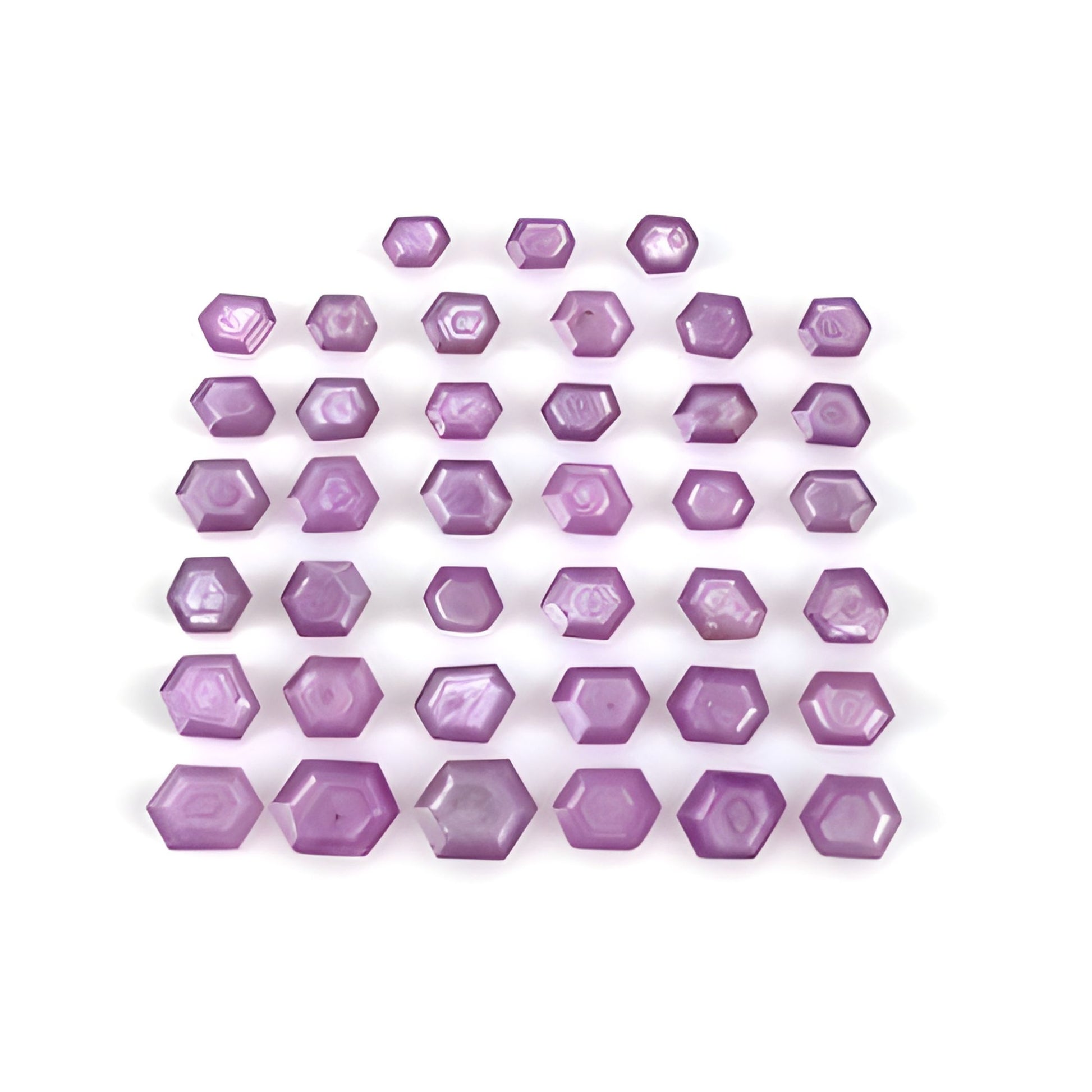 Raspberry Ruby Hexagon Shape Faceted Cut