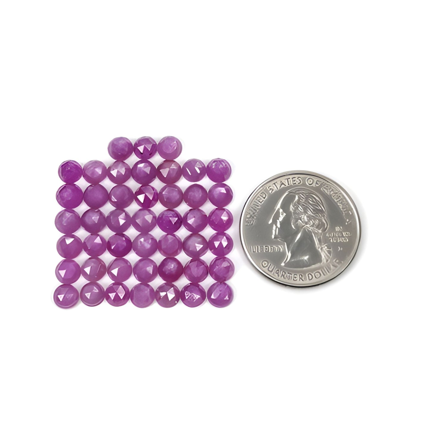 Himbeerfarbener Rubin für Schmuck