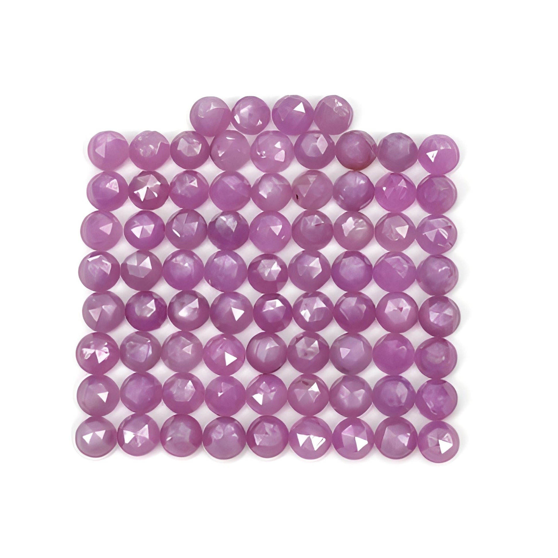 ruby round shape rose cut