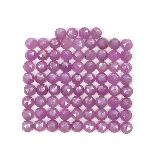 ruby round shape rose cut