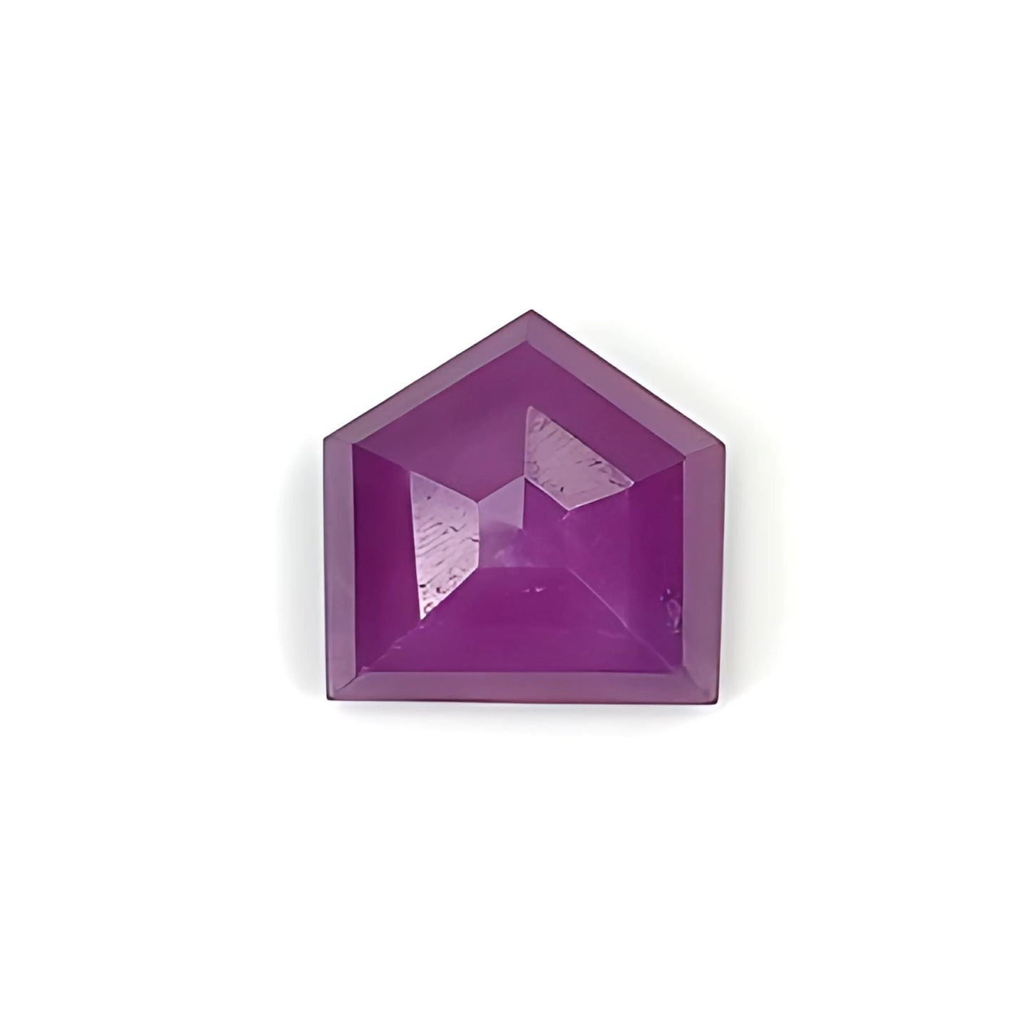 Raspberry Ruby Hexagon Shape Step Cut