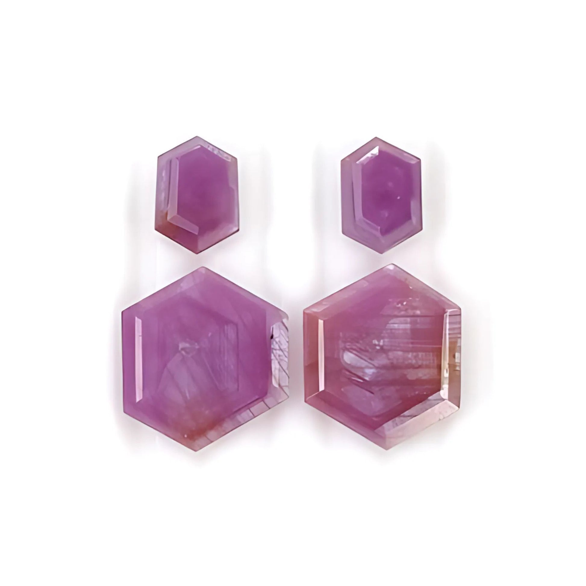 rubu hexagon shape faceted cut
