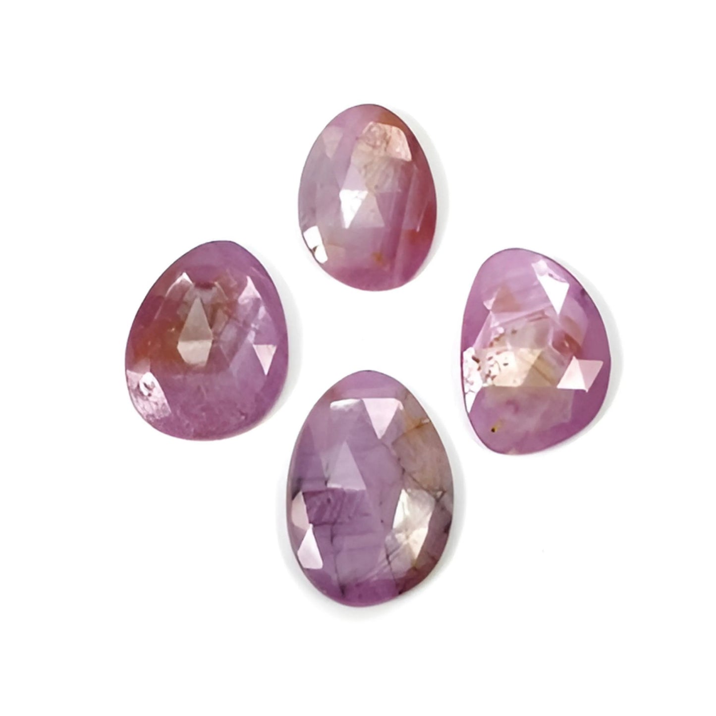 ruby uneven shape rose cut