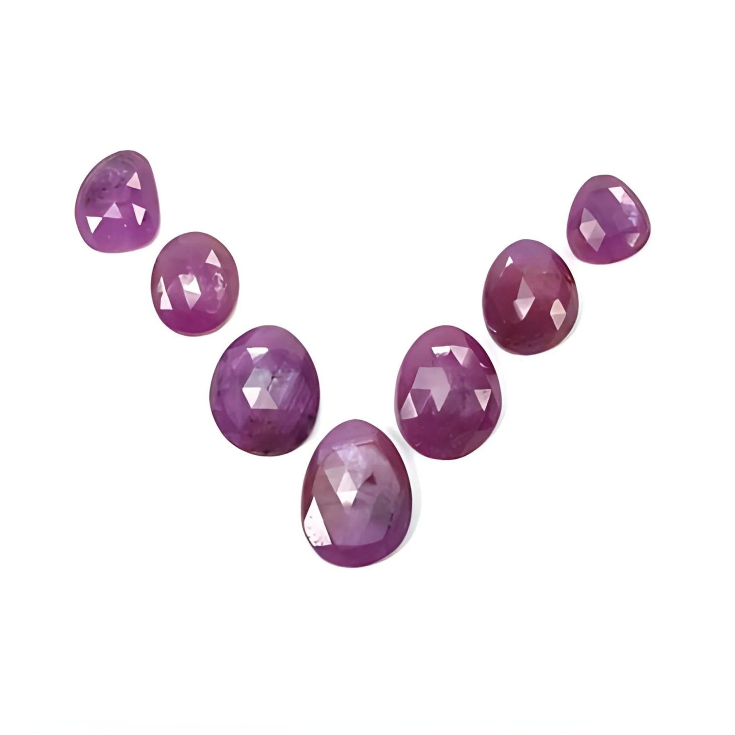 Raspberry Ruby Uneven Shape Rose Cut