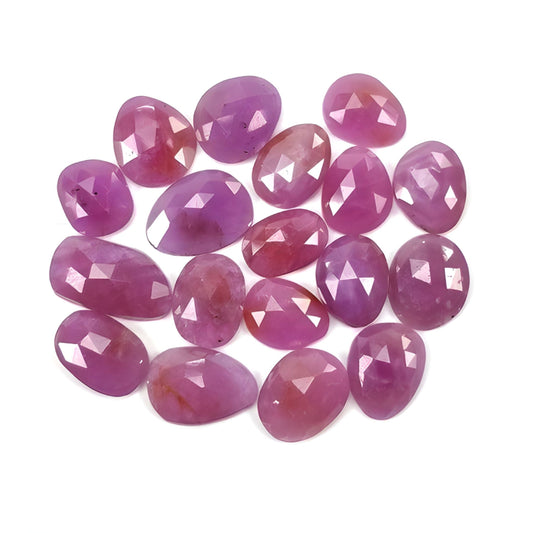 ruby uneven shape rose cut