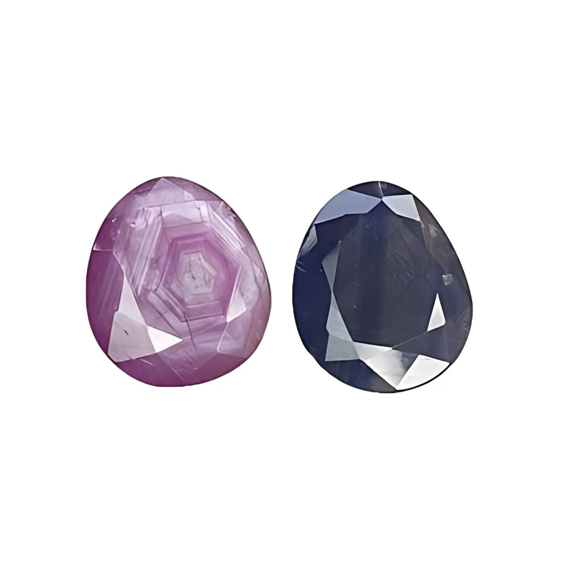 Piedra preciosa de zafiro facetado