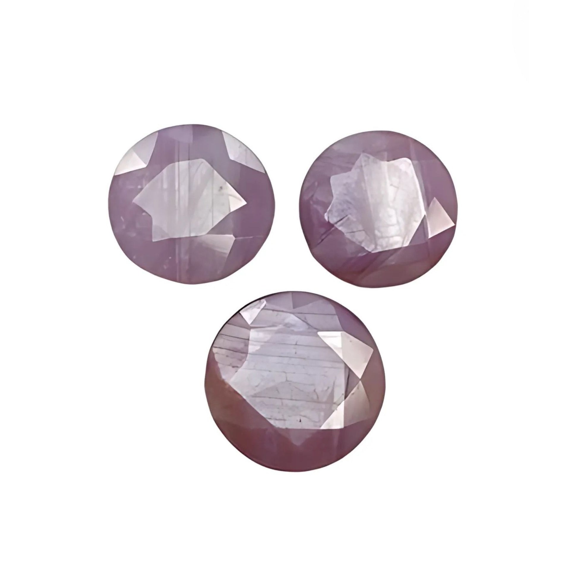 Saphir rose rond
