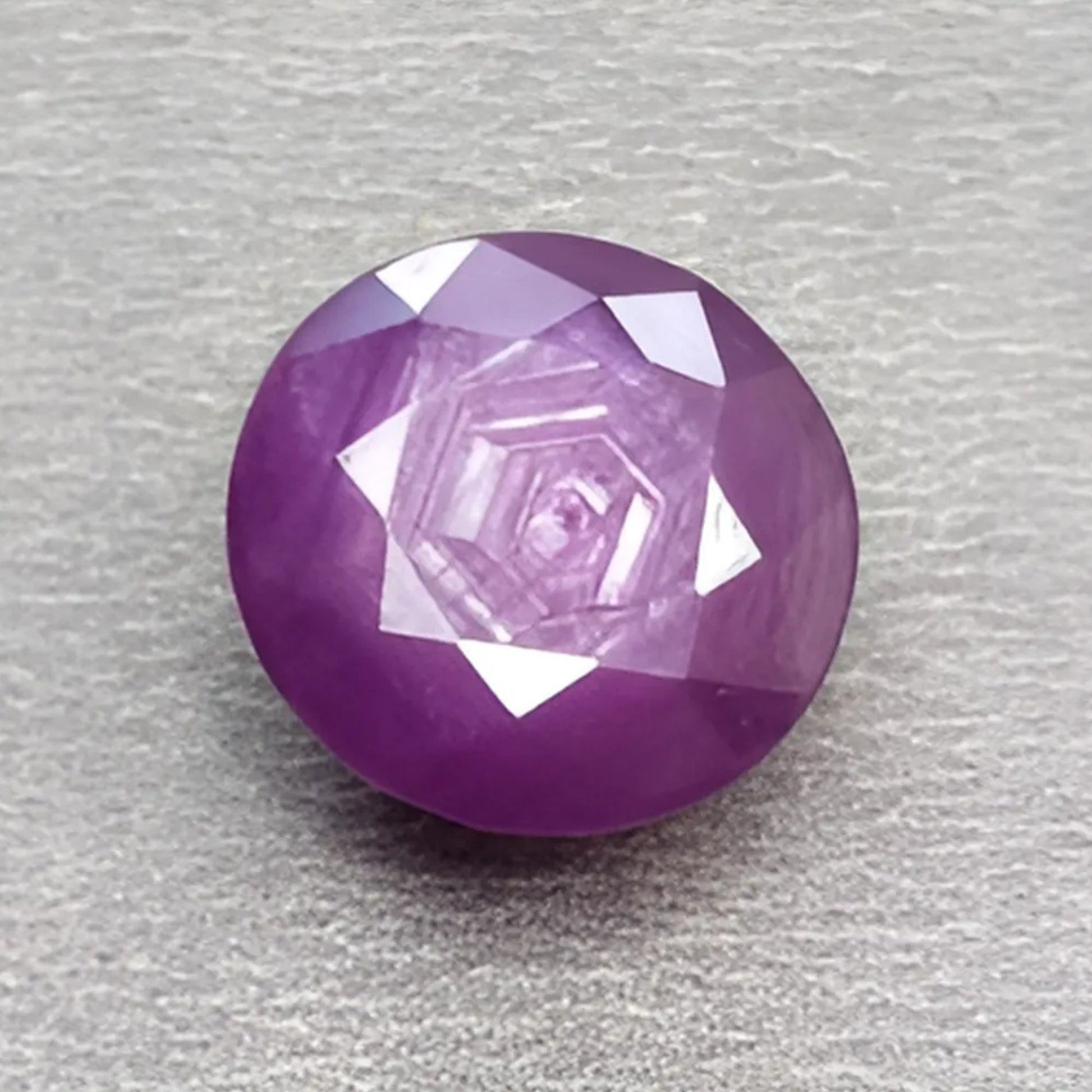 Faceted Ruby Gemstone