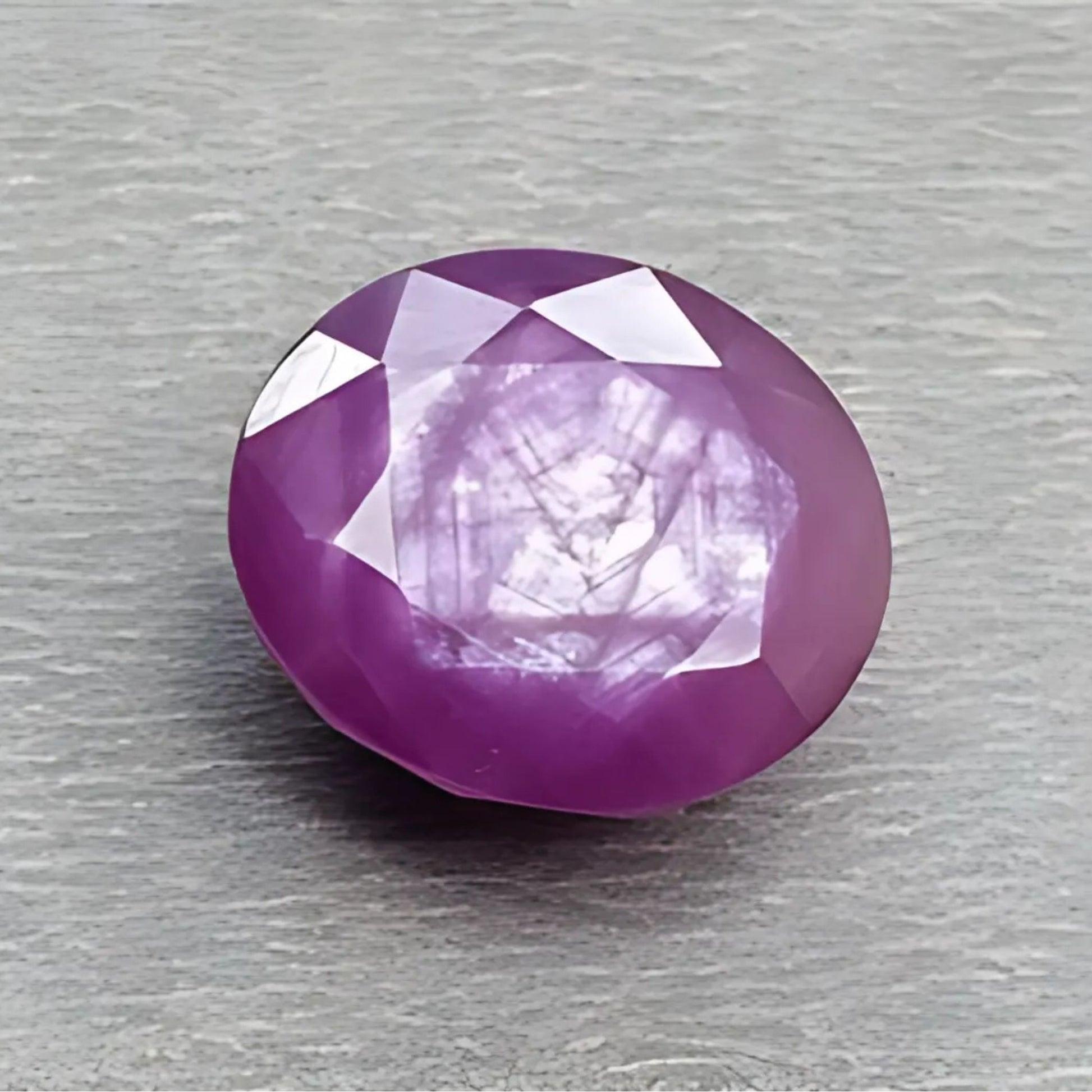 Faceted Raspberry Ruby