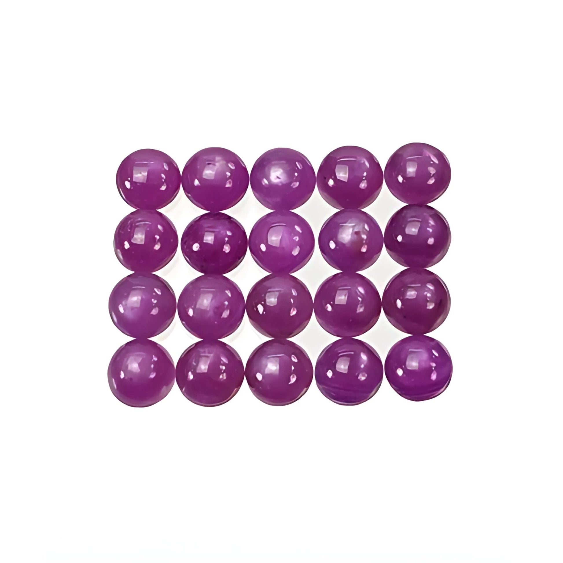 pink sapphire round shape cabochon