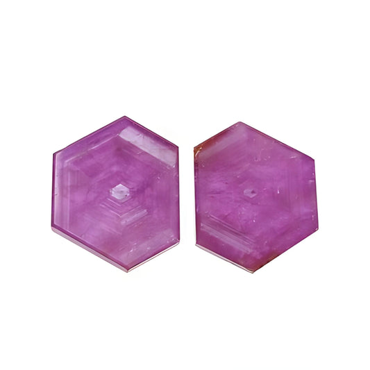 rosemary ruby hexagon shape flat slices