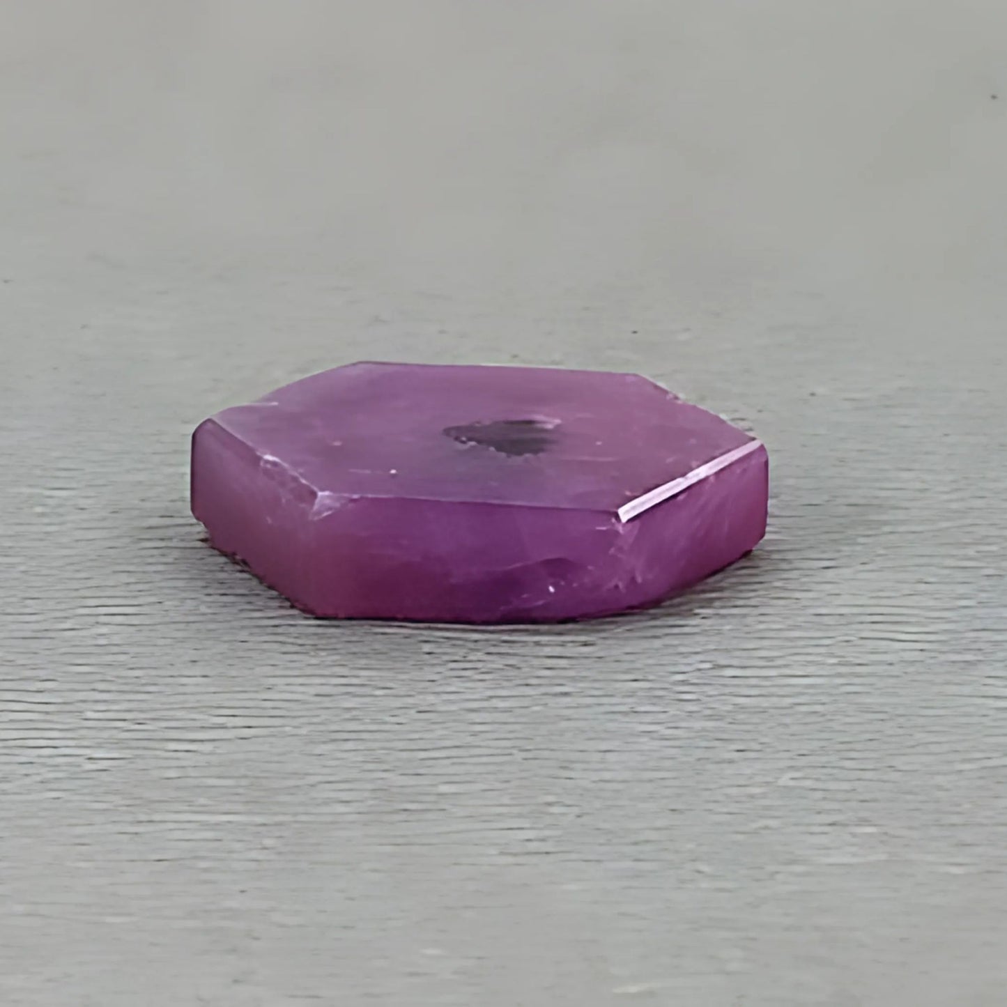 10.05cts Rosemary Ruby Record Keeper Gemstone Natural Untreated Flat Slices Hexagon Shape