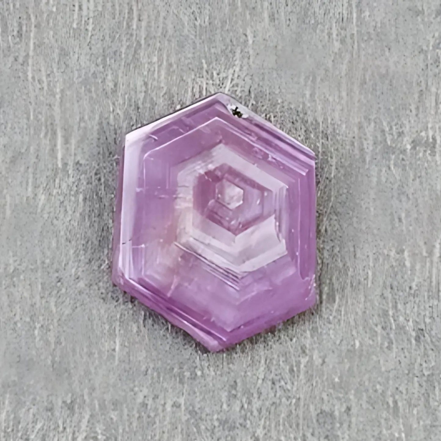 Rodajas planas de romero rubí con forma hexagonal