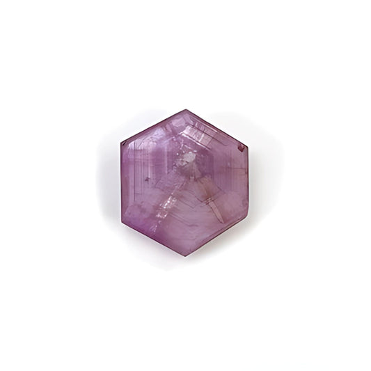 rosemary ruby Trapiche hexagon flat slices