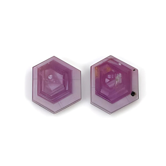 rosemary ruby hexagon flat slices