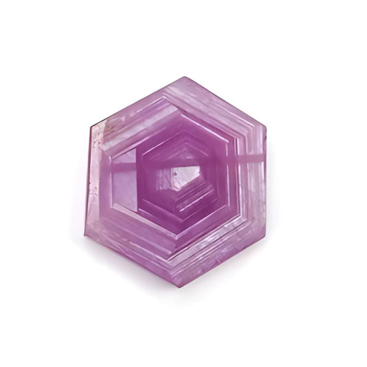 23.40cts Rosemary Ruby Flat Slices Gemstone Natural Untreated Hexagon Shape