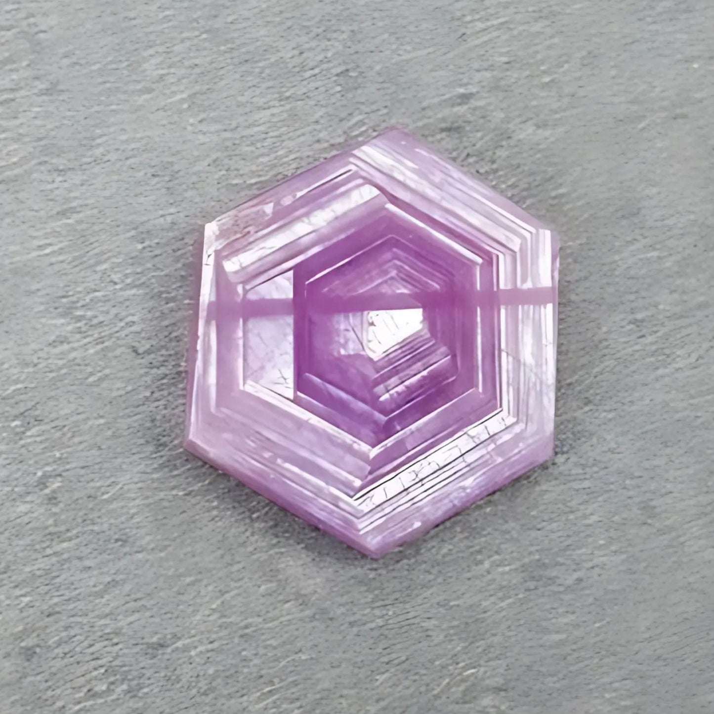 23.40cts Rosemary Ruby Flat Slices Gemstone Natural Untreated Hexagon Shape