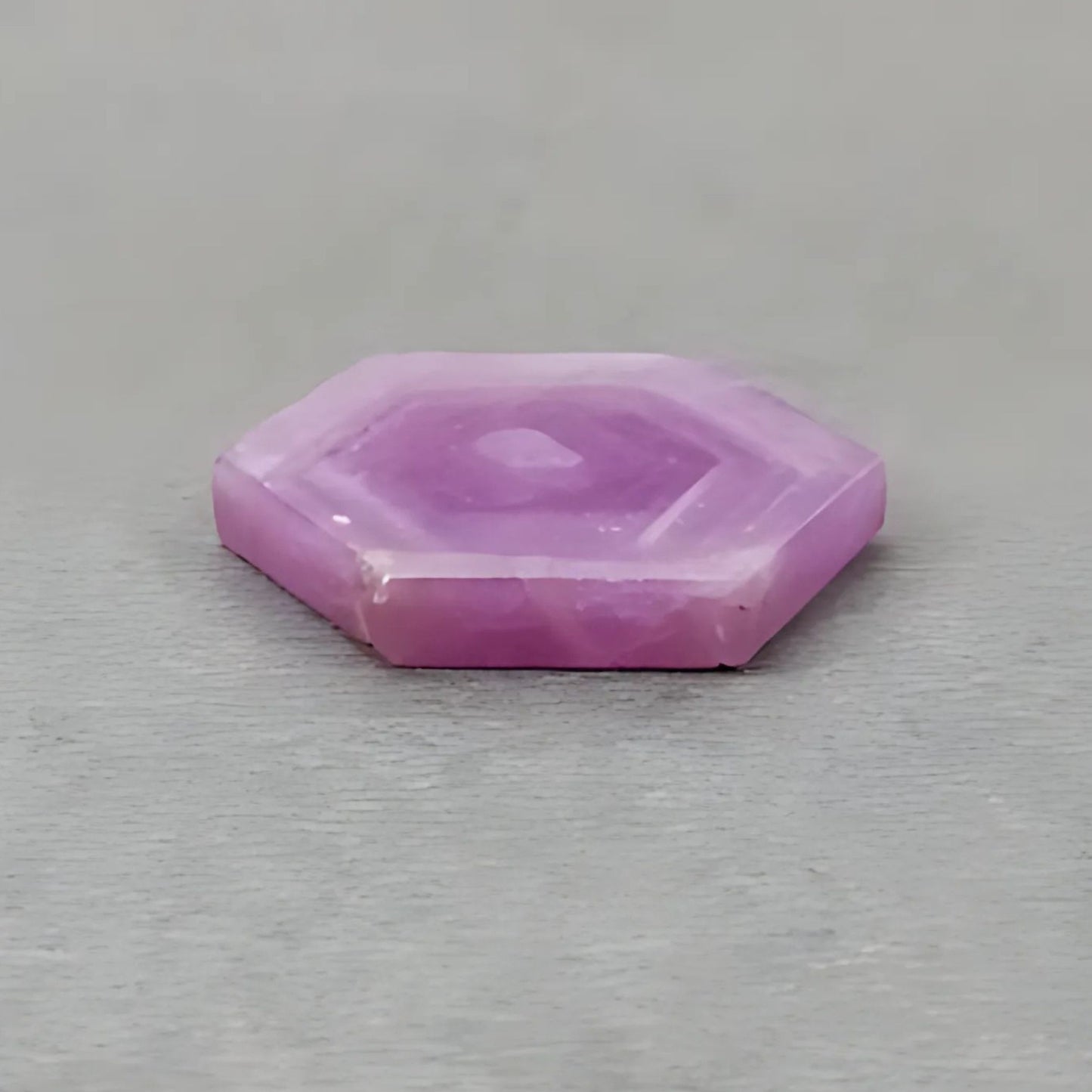 23.40cts Rosemary Ruby Flat Slices Gemstone Natural Untreated Hexagon Shape