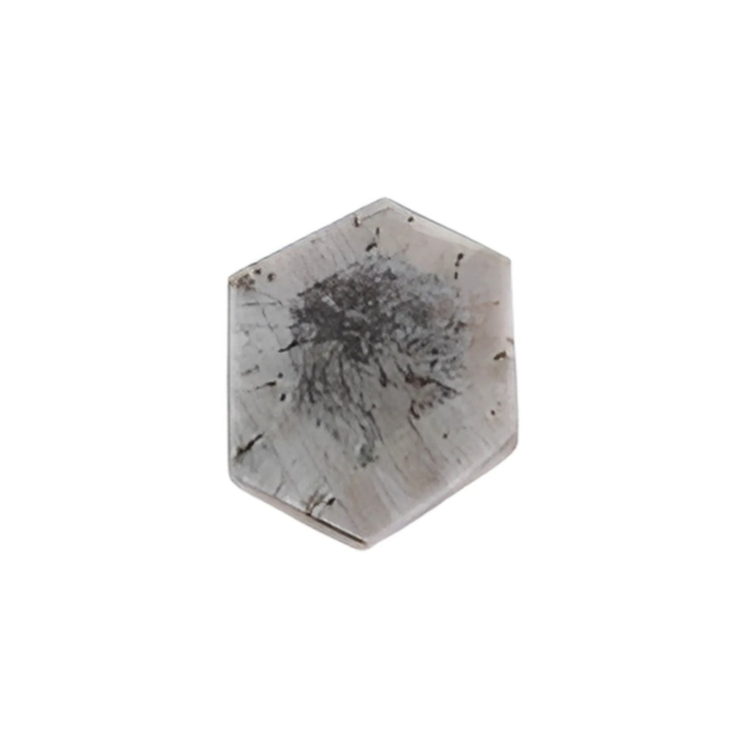 pink sapphire trapiche hexagon shape flat slices