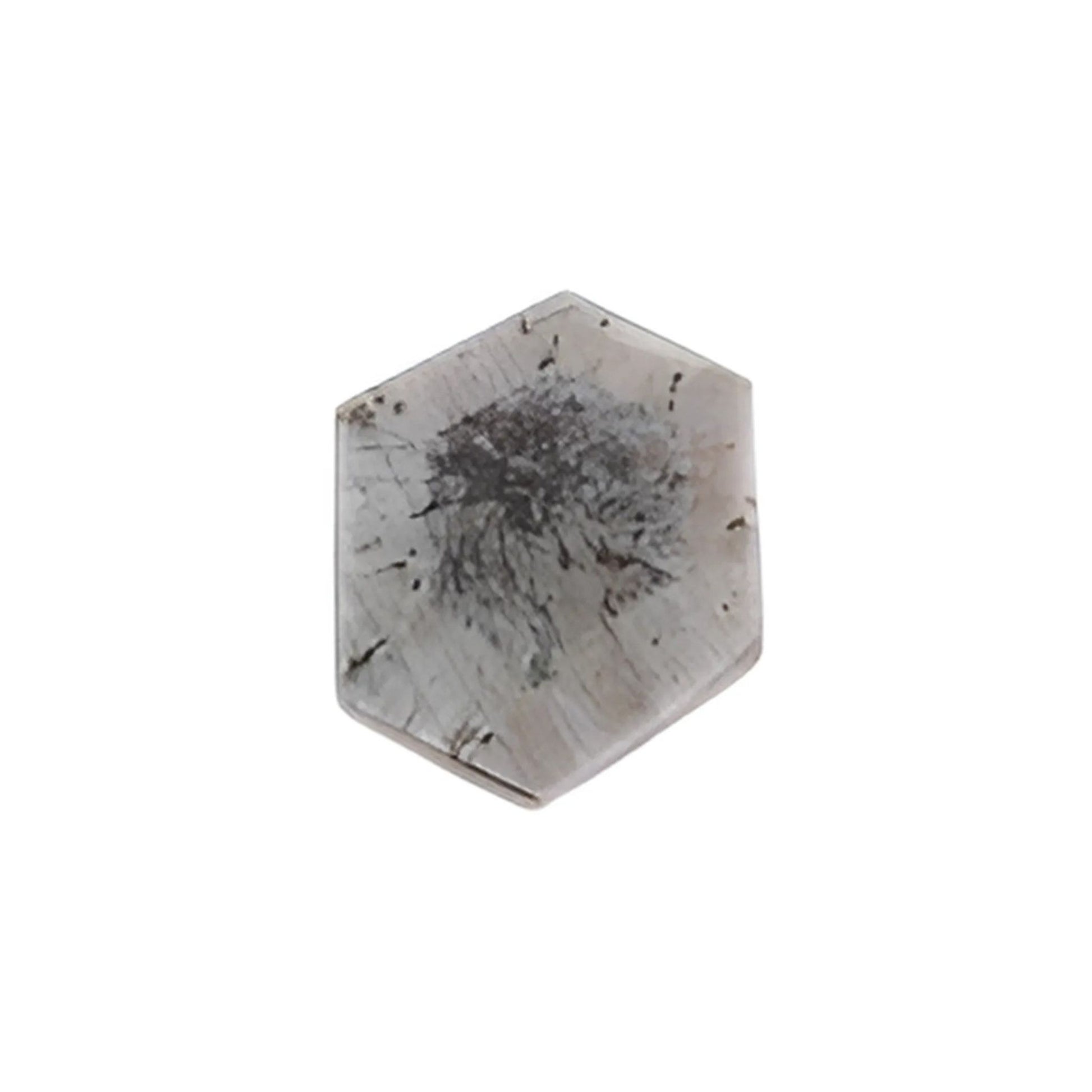 pink sapphire trapiche hexagon shape flat slices