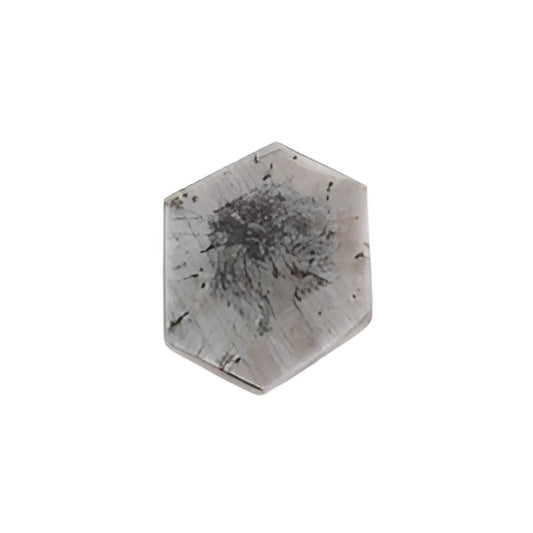 pink sapphire trapiche hexagon shape flat slices