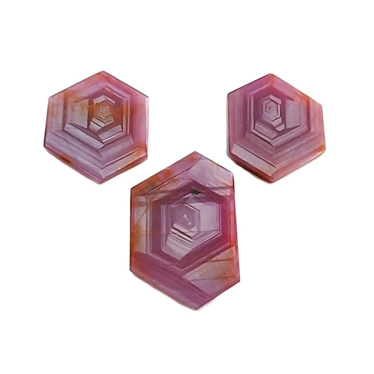 rosemary ruby hexagon shape flat slices