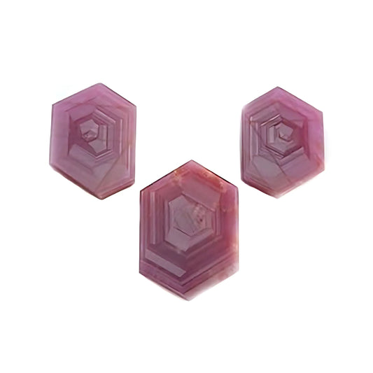 rosemary ruby hexagon shape flat slices