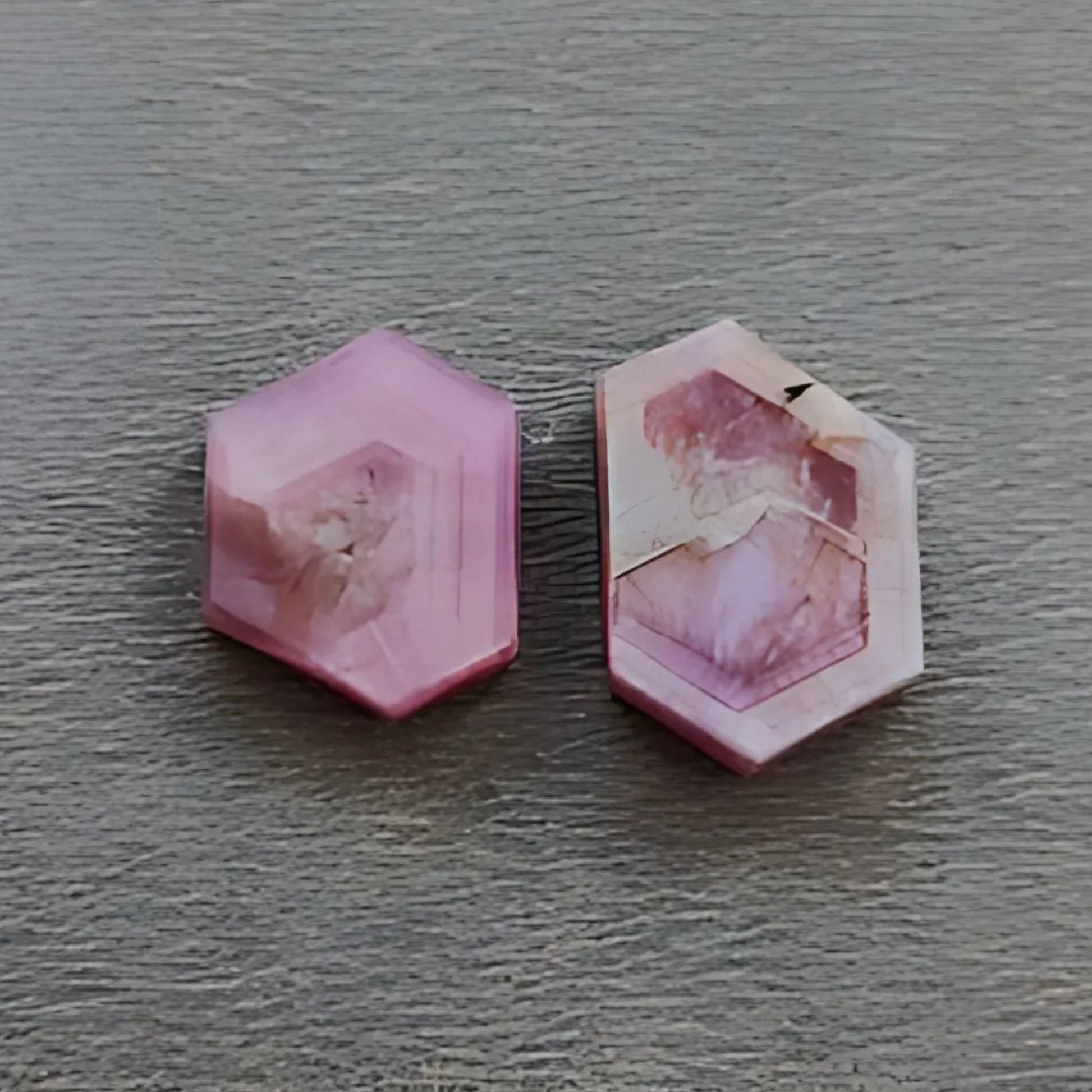 红宝石六角形扁平片宝石