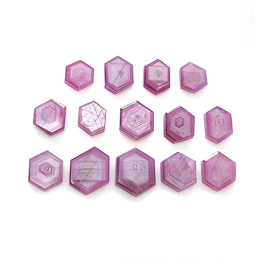 rosemary ruby hexagon shape flat slices