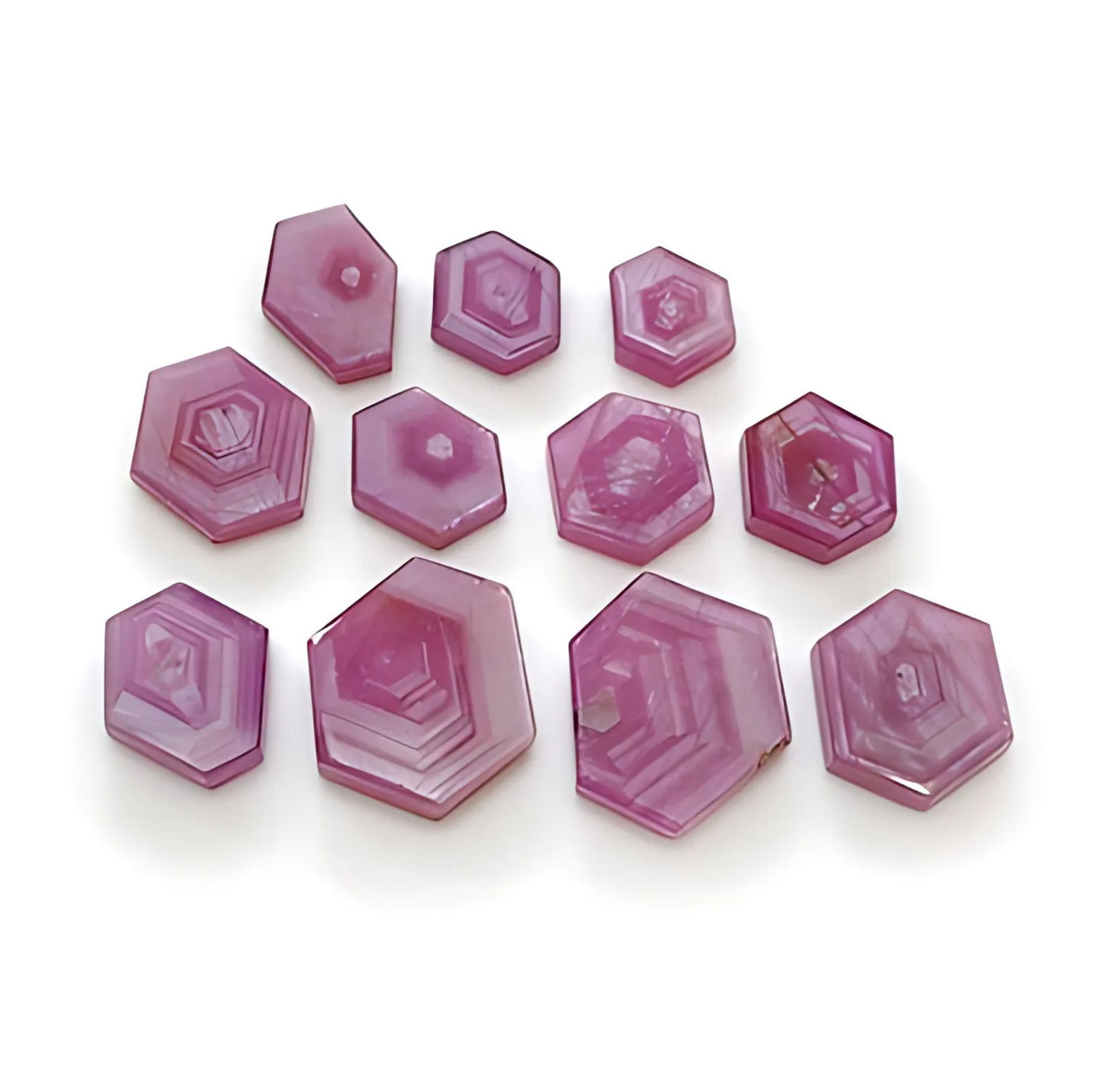 rosemary ruby hexagon shape flat slices