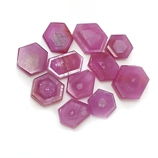 rosemary ruby hexagon flat slices
