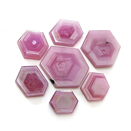 rosemary ruby hexagon flat slices