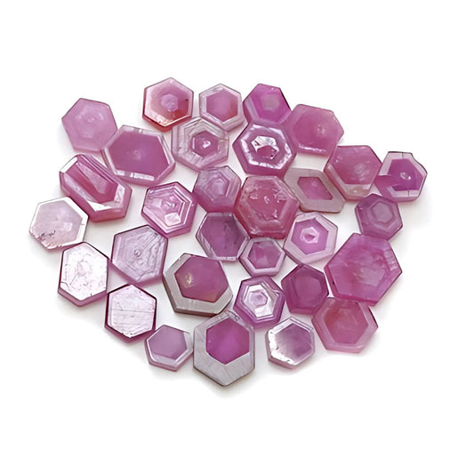 rosemary ruby hexagon flat slices