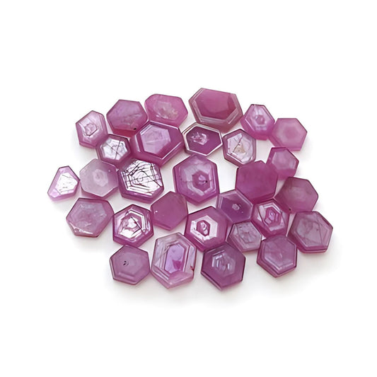 rosemary ruby hexagon shape flat slices