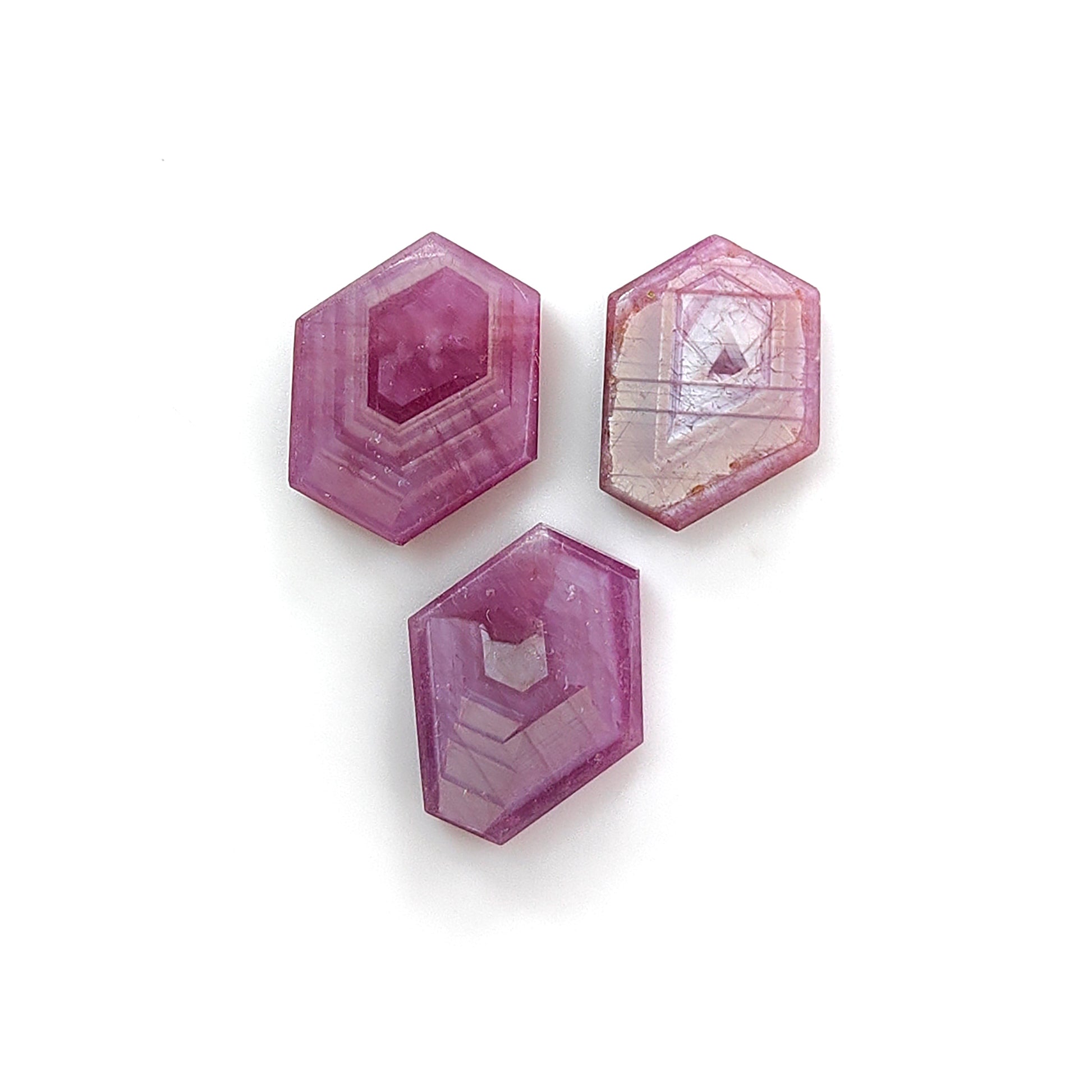 rosemary ruby hexagon shape flat slices