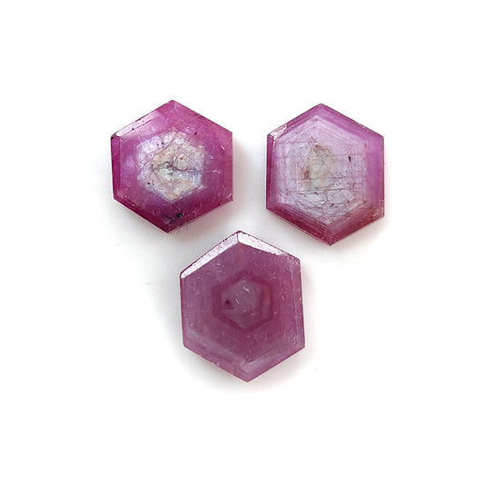 rosemary ruby hexagon shape flat slices