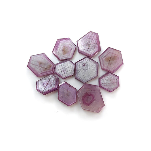 rosemary ruby hexagon flat slices