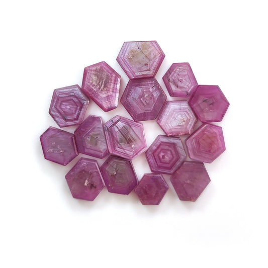 rosemary ruby hexagon shape flat slices