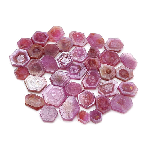 Rosemary Pink Sapphire Flat Slices