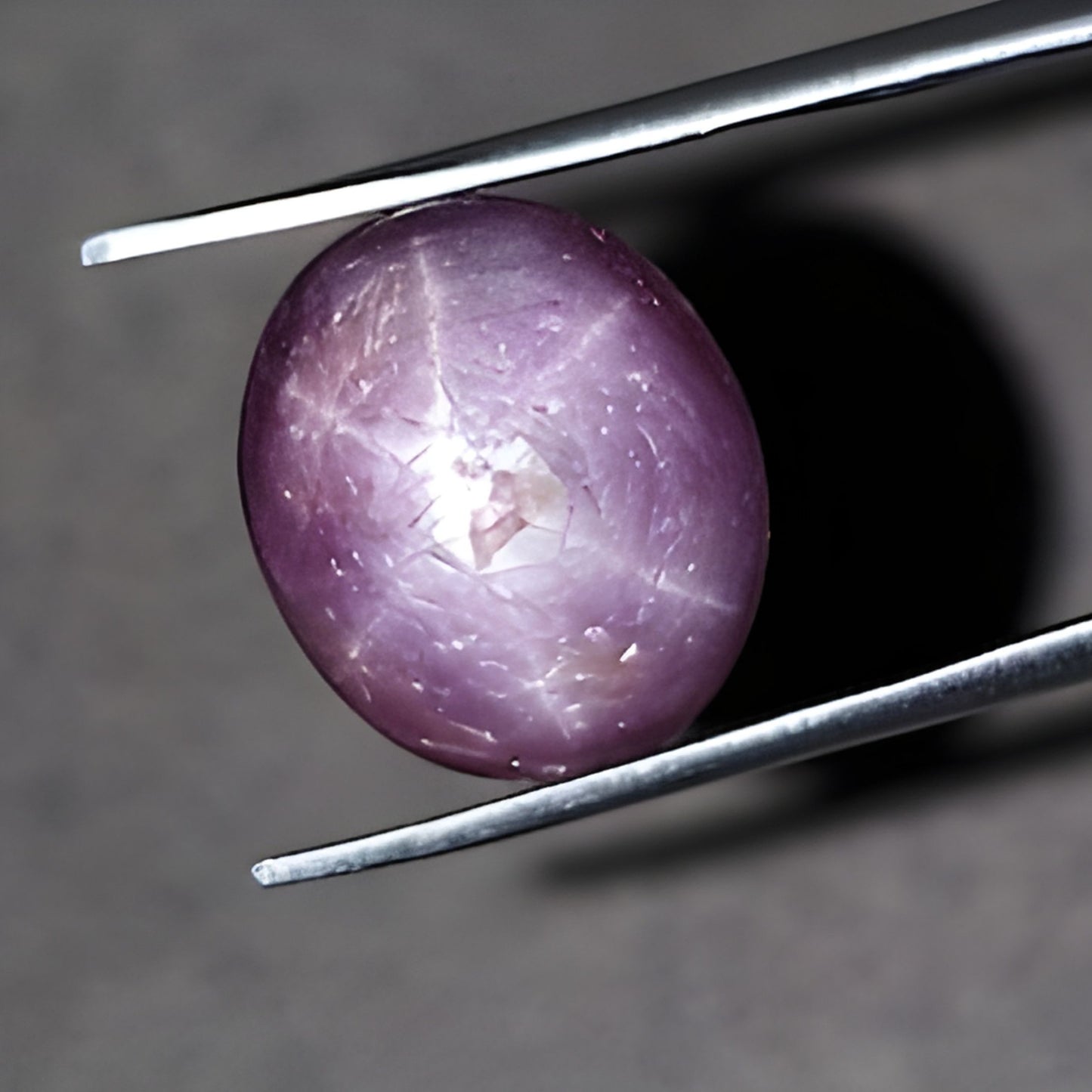 star ruby oval shape cabochon